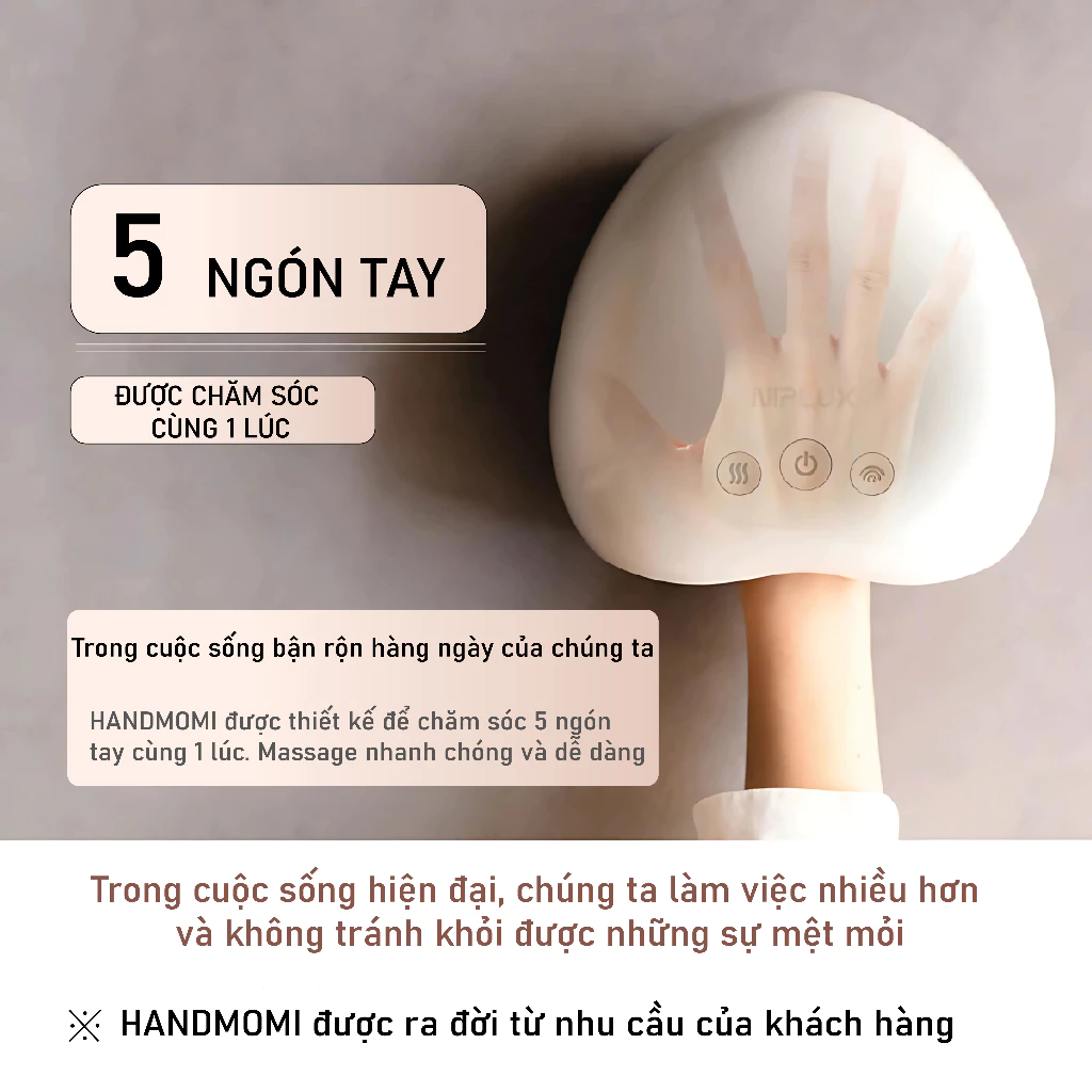 Máy Massage Tay Cao Cấp Niplife HANDMOMI - Ảnh 4