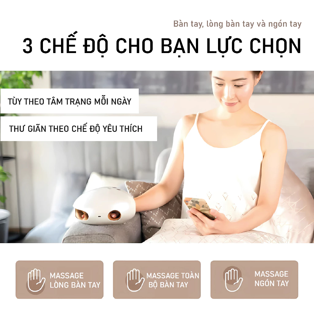 Máy Massage Tay Cao Cấp Niplife HANDMOMI - Ảnh 2